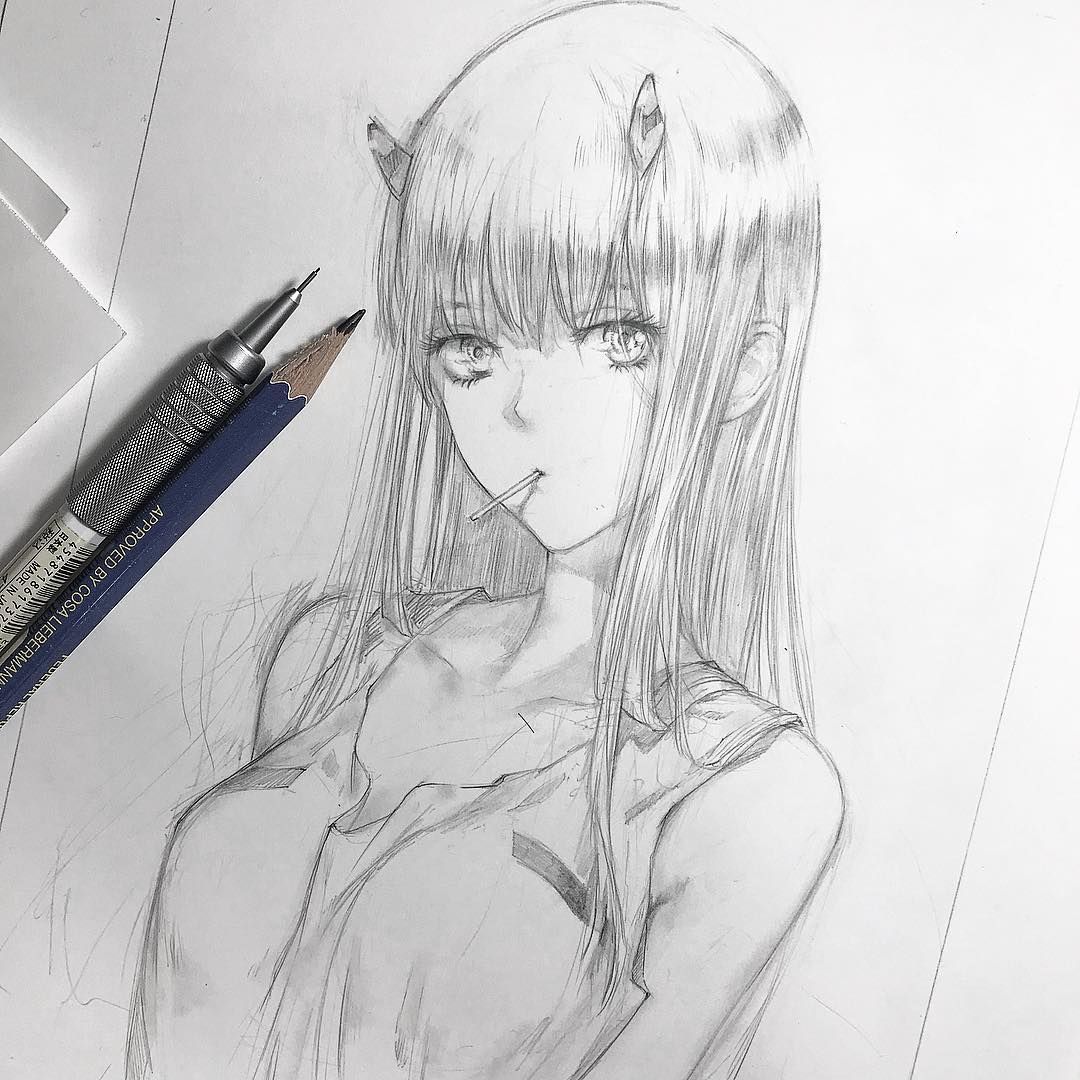 Desenho de anime no estilo mangá.