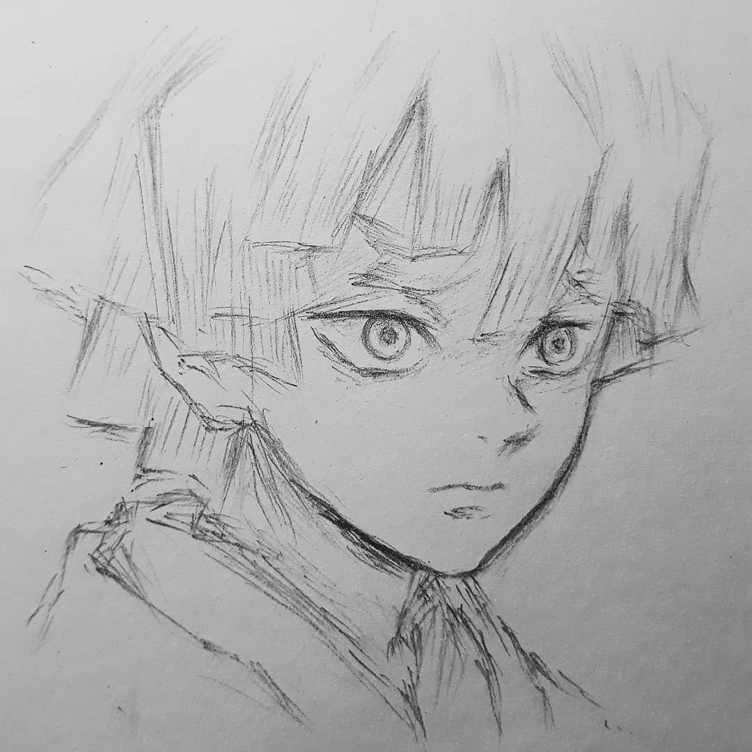 Desenho de anime no estilo mangá.