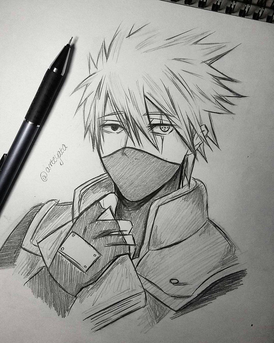 Desenho de anime no estilo mangá.