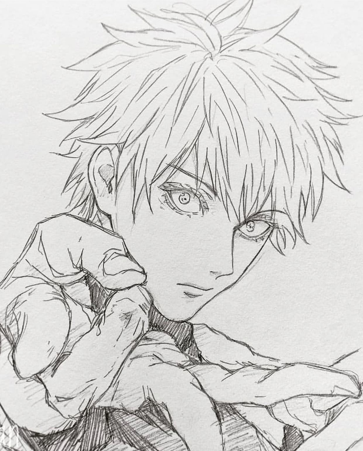 Desenho de anime no estilo mangá.
